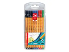 Fineliner STABILO point 88/10 Office fijn assorti etui à 10 stuks
