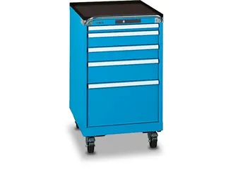Ladenkast 972x564x725mm 5laden 200kg 4rollen Afwerking Ral5012 - 1