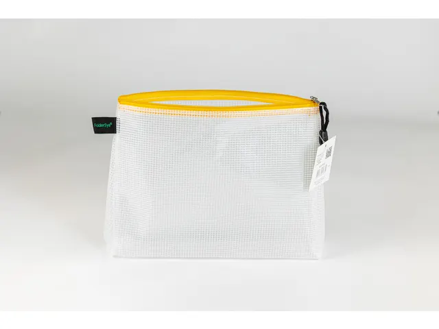 Pochette zip soufflet Foldersys EVA A5 jaune
