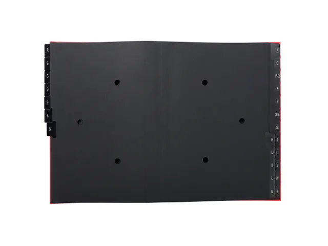 Sorteermap Ordonator A-Z 24vak rood