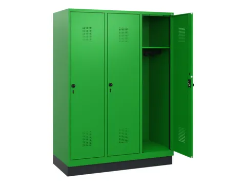 schoollocker,HxBxD 1630x1200x500mm,3vak,vak B 400mm,draaigrendel
