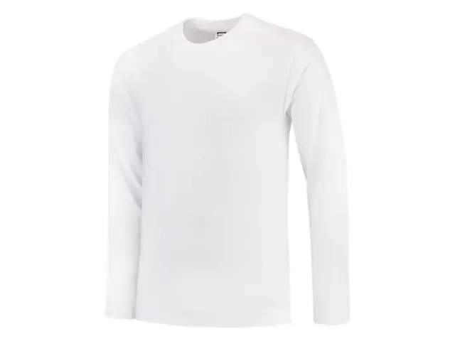 Tricorp TL190 101006 T-shirt met lange mouwen, wit, maat L, per stuk