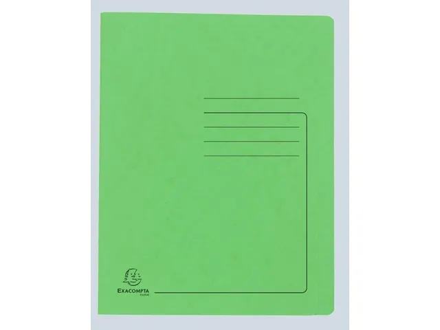 Snelhechtmap glanskarton 355g A4 L.groen