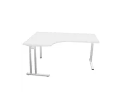 bureau in vrije vorm,HxBxD 740x1600x1200mm,vrije vorm,Bl-wit