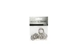 Boekbindersring Creativ Company 19mm zilver 10 stuks