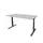 Bureau Linesto Plus Hoogte instelbaar 180x80cm blad Grijs T-poot Zwart
