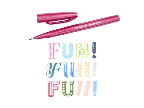 Brushpen Pentel Sign SES15C etui à 12 pastelkleuren