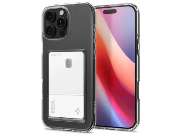 Spigen Crystal Slot iPhone 16 Pro Max hoesje transparant