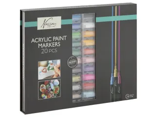 Acrylmarker Nassau set à 20 kleuren - 1
