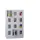 lockerkast,HxBxD 1518x900x500mm,3x4vakken,RAL7035,front RAL6011