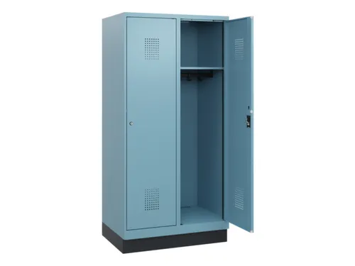 schoollocker,HxBxD 1630x800x500mm,2vak,vak B 400mm,cil.-slot,sokkel