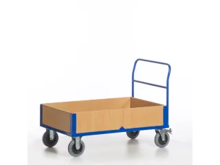 boordwandwagen,draagverm. 600kg,laadvl. LxB 1200x770mm,houtplaat - 6