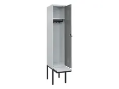 locker met bank,HxBxD 2120x400x815mm,1vak,vak B 400mm,draaigrendel
