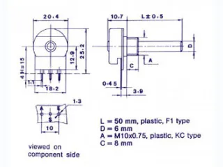 OUTLET Potmeter Mono Lin 470e - 2
