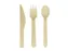 Bestekset hout 200 stuks 70x lepel 65x vork 65x mes 160 Duurzaam