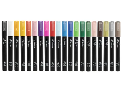 Acrylmarker Nassau set à 20 kleuren
