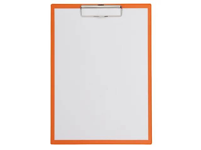 Porte-bloc Maul A4 portrait PVC néon orange