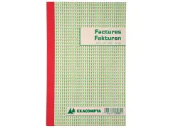 Exacompta Facturen 21x13,5 Cm Tweetalig Tripli (3 X 50 Vel)