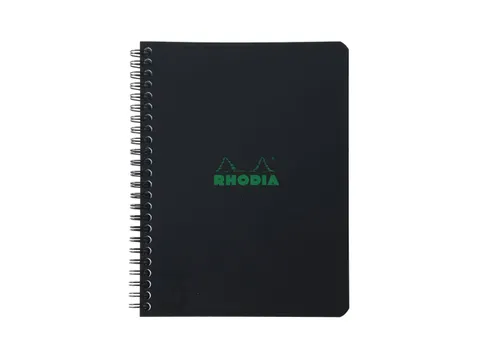 Notitieboek Rhodia Greenbook recycled A5+ lijn Soft Cover Zwart