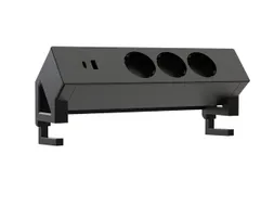 Stekkerdoos Euroseats opbouw 3 voudig USB A+C zwart