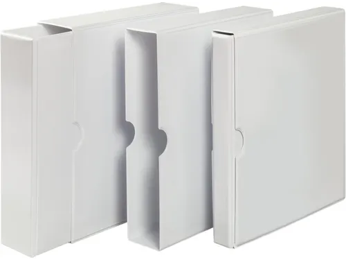 ringmap-set,1ringmap en 1verpakkingskarton,DIN A4,rug B 30mm,PVC,wit