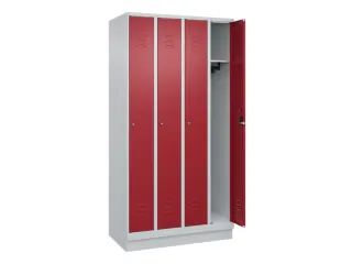 locker,HxBxD 1950x1000x500mm,4vak,vak B 250mm,cil.-slot,sokkel - 2