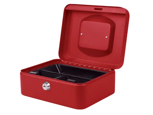 Geldkist Quantore 200x160x90mm rood