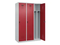 locker voor scheiding van kleding,HxBxD 1850x1200x500mm,3vak