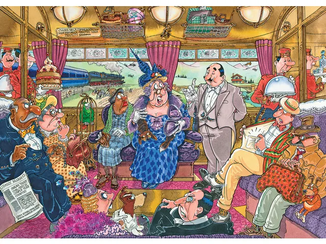 Wasgij Mystery Puzzel 9 De Grote Treinroof 1000 stukjes