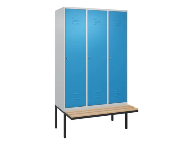 armoire vestiaire noir et blanc,HxlxP 2120x1200x815mm,3compart.