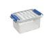 Q-line opbergbox 0,4L transparant blauw - 11,8x7,7x6,2cm