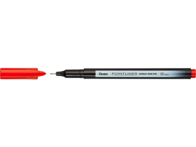 Fineliner Pentel Pointliner S40-B fijn rood