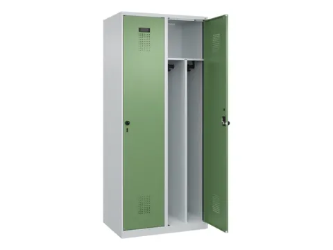 locker voor scheiding van kleding,HxBxD 1850x800x500mm,2vak