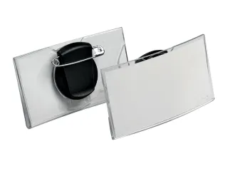 Badge Durable 8124 convex met combiklem 40x75mm - 1