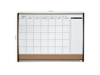 Nobo magnetisch combibord met maandplanner 58.5x43cm - 6