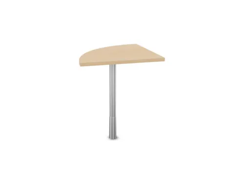 koppelelement voor bureau,90 °,HxBxD 720-840x600x600mm,rond,NE-esdoor
