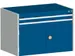 ladekast HxBxD 700x1050x650mm 2laden RAL7035 front RAL5010