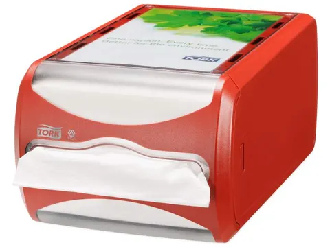 Tork 272512 Xpressnap Counter Napkin Dispenser Rood