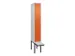locker voor scheiding van kleding,HxBxD 2120x300x815mm,1vak