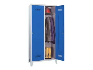 locker,HxBxD 1850x800x500mm,2vak,vak B 400mm,RAL7035,front RAL5010 - 2