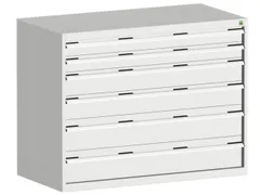 ladekast 1000x1300x650mm 6laden zware lasten RAL7035 front RAL7035