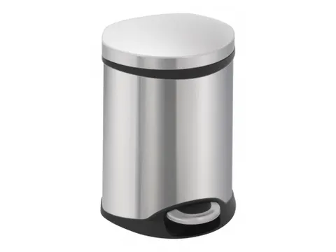 Pedaalemmer Shell Bin 6 Liter Mat RVS