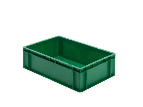 Euronorm-stapelbak 40l 210x600x400mm Wanden/bodem Gesloten Groen
