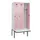 locker met bank,voor scheiding van kleding,HxBxD 2120x900x815mm,3vak