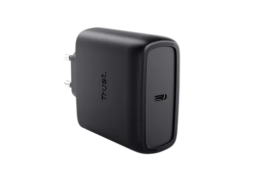 Oplader met kabel Trust Maxo 65W USB-C GaN zwart
