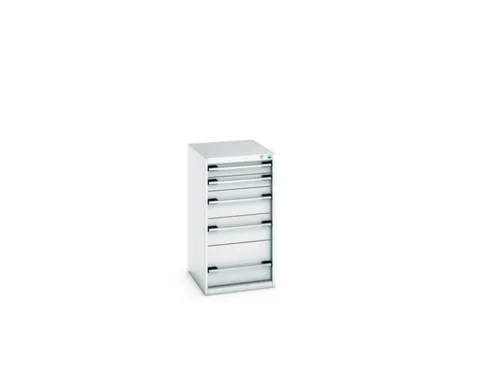 ladekast HxBxD 1000x525x650mm 5laden romp RAL7035 front RAL7035