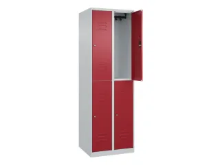 dubbeldekse locker,HxBxD 1850x600x500mm,2x2vak.,vak B 300mm - 2