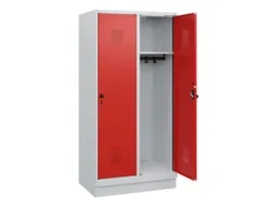 schoollocker,HxBxD 1630x800x500mm,2vak,vak B 400mm,draaigrendel,sokkel