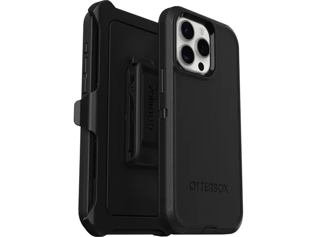 iPhone 15 Pro Max Hoesje Defender Series Zwart