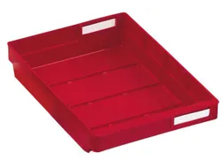 Stellingbak Extra Vlak Pp Hxbxd 65X240X300Mm Rood